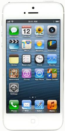 Смартфон Apple iPhone 5 32Gb White & Silver - Усинск